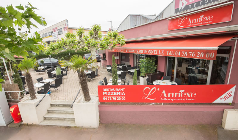 Extérieur pizzeria l'Annexe Lyon Vénissieux